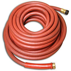 Rubber 25-foot Hot Water Hose