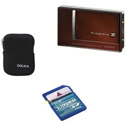 Fujifilm Finepix Z100fd 3-in-1 Brown Camera Kit