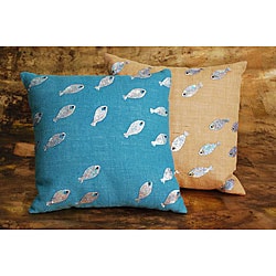 Bora Bora Sequin Fish Pillow