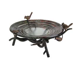 Birds and Leaves Decorative Glass Plate