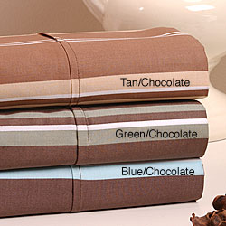 Regency Camden Stripe 300 Thread Count Cotton Sheet Set