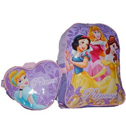Disney Princess Big Backpack with Bag