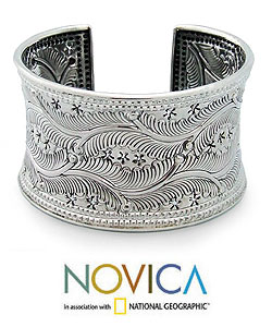 950 Silver 'Forest Ferns' Bracelet (Thailand)