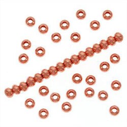 Beadaholique Real Copper Round Rondelle Beads 2.5 x 3 mm (50)