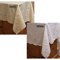 Elegant Petal Design Tablecloth