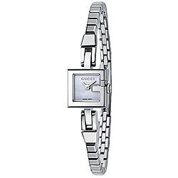 Gucci 102 Women's Steel Blue Mother of Pearl Watch