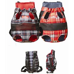 JLT Tartan Check Front-pack Pet Carrier
