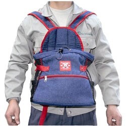 JLT Front & Back Pack Denim Pet Carrier
