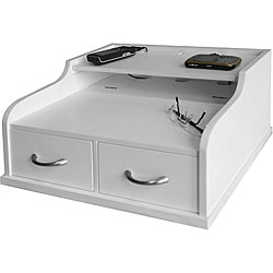Eifle Two Drawer White Charging Station