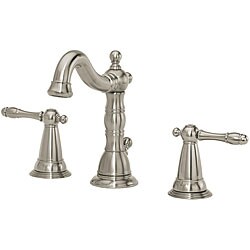 Streamline Brushed Nickel Widespread Faucet and Drain