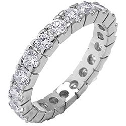 Simon Frank Gold Overlay Stackable Cubic Zirconia Eternity Band