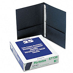 Twin Pocket Portfolios with Three Tang Fasteners (Pack of 25)