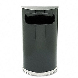 Designer Line Fire-Safe Steel Half-Round Receptacle