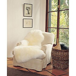 Bowron Long Wool Ivory Sheepskin Throw (4' x 6')