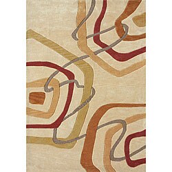 Tufted Ackworth Light Gold Area Rug (5' x 7'6)