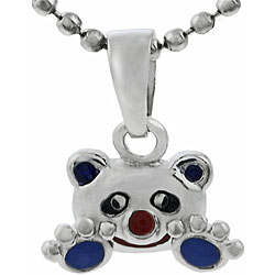 Sterling Silver Child's Bear Necklace