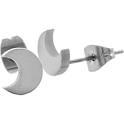 Surgical Steel Crescent Moon Earrings