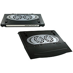 USB-powered 2-fan Laptop Cooler Pad and Hub