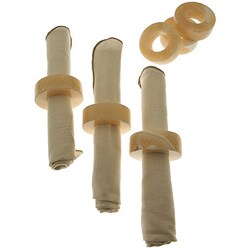 Set of 6 Alabaster Napkin Rings (Egypt)