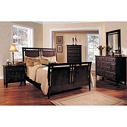 Marcell Espresso 5-piece Queen Sleigh Bedroom Set