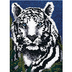 Wonderart White Tiger Latch Hook Kit