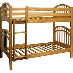 Brighton Oak Twin Bunk Bed
