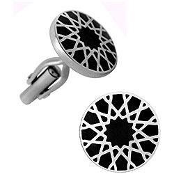 Stainless Steel Infinity Star Design Cuff Links