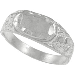 Sterling Silver Child's Etched Ring