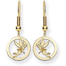 Goldplated Disney's Tinker Bell Drop Earrings