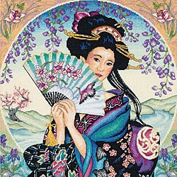 Enchanting Geisha Counted Cross Stitch Kit