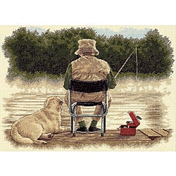 Fishing Buddies Counted Cross Stitch Kit