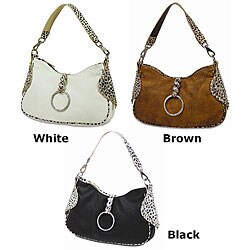 B.E. Signature Crystal Ring Shoulder Bag