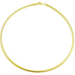 Goldkist 18k Gold over Silver Fettucina Necklace