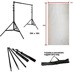 BGWTBGST 10-foot Stand and White Background