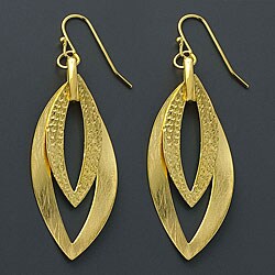 Hammered Vermeil Teardrop Earrings (China)