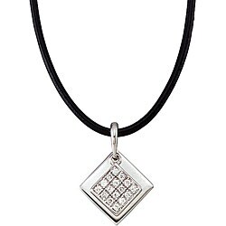 Sterling Silver and Cubic Zirconia Women's Necklace