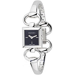 Gucci Tornabuoni Women's Steel Black Dial Watch
