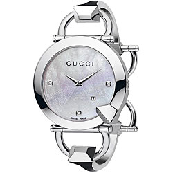 Gucci Chiodo Women's Mother of Pearl Diamond Watch