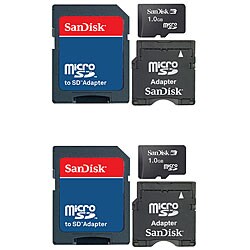 SanDisk 1 GB MicroSD Memory Card Kit (Case of 2)
