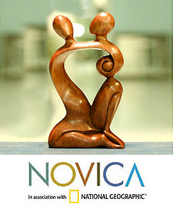 'Dreaming of You' Wood Statuette (Indonesia)