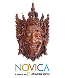Wood 'Rahwana, the Demon King' Mask (Indonesia)