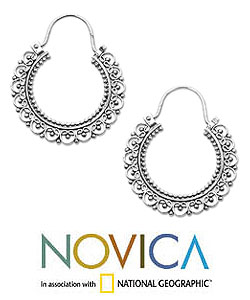 Sterling Silver 'Balinese Lace' Earrings (Indonesia)