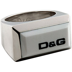 Dolce & Gabbana Men's Silvertone Metal Ring