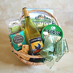 Wine and Cheese Gourmet Gift Basket