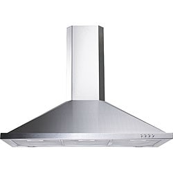 Contemporary Metropole Stainless Steel Wall Mount Range Hood