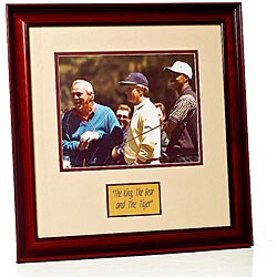 Arnold, Jack and Tiger Framed Golf Plaque