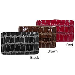 Je Veux Croc Print Frame Clutch