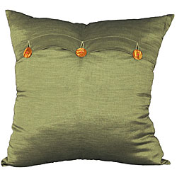 Handmade Green Thai Silk Cushion Cover