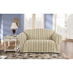 Ombre Stripe 1-piece Loveseat Slipcover