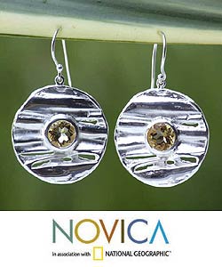 Citrine 'Mystical Sun' Earrings (Thailand)